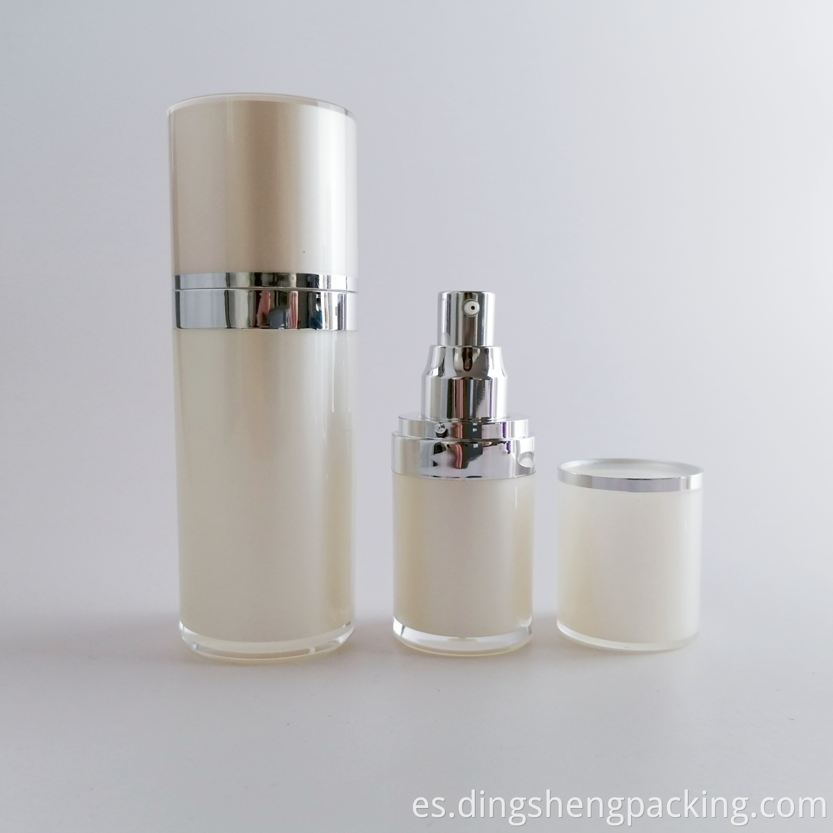 Wholesale cosmetic serum container 15ml 50ml acrylic lotion pump bottle